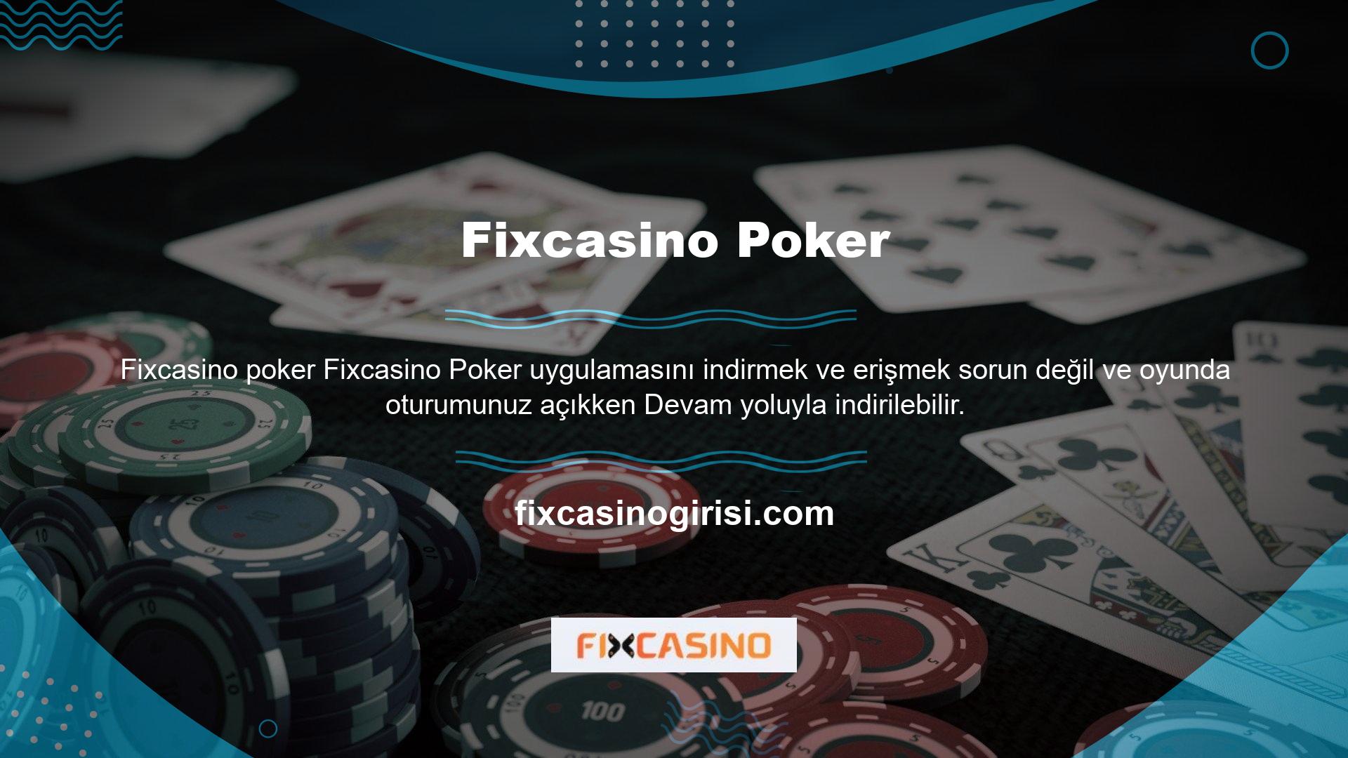 Bu uygulama poker ve okey dahil tüm casino oyunlarında olduğu gibi tüm masaüstü ve mobil oyun seçeneklerinde de aktif bir yaşama sahiptir